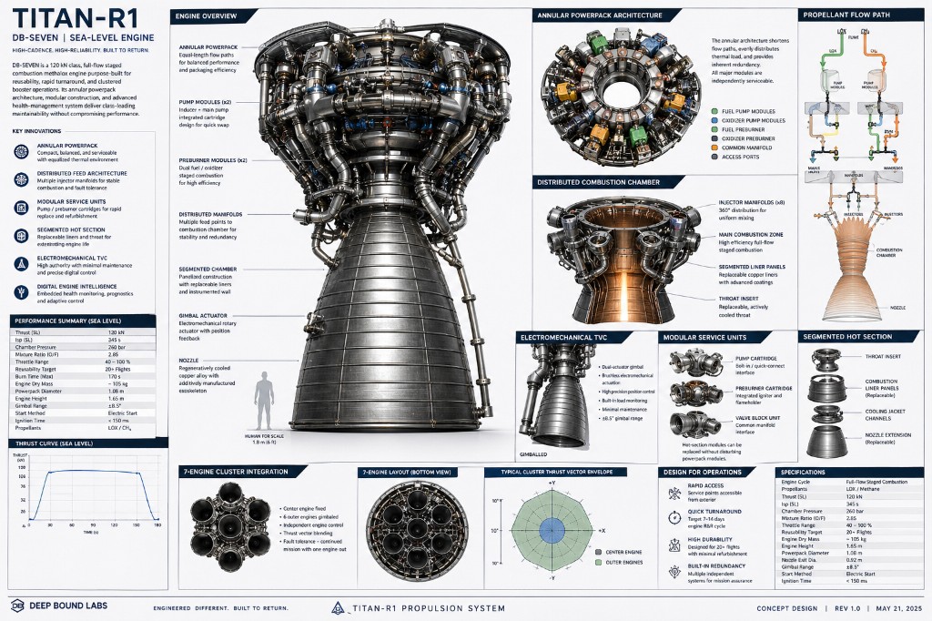Titan-R1 propulsion system concept board